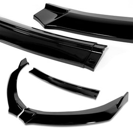 DriftX Performance, 3PCS Front Bumper Lip Kit fit for compatible with 2014-2016 Toyota Corolla S, GT-Style Splitter Trim Protection Spoiler, Air-Dam-Chin-Diffuser (Painted Black)