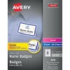 Avery Flexible Name Badges for Laser and Inkjet Printers, 3-3/8"