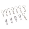 4Pcs RC Body Post Mount Stable High Strength Silver Rugged