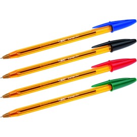 BIC Cristal Fine Ballpoint Pen Pack of 4 Assorted