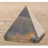 NATURAL BLUE TIGER EYE SMALL GEMSTONE PYRAMID 20-22mm