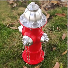 Choies Fake Fire Hydrant for Dogs to Peed on,Dog Fire Hydrant Pee Post Training Statue 15.3" Outdoor Garden Yard Lawn Statues,Firefighter Gifts for Men