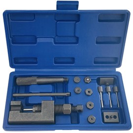 Juego de rompedor de cadena para motocicleta, kit de 16 piezas con cortador de cadena y remachadora para motocicleta, ATV, bicicleta, cadenas de leva de 25 a 930