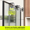 Orimade Over The Door Shower Caddy Adjustable 3 Tier Silver,Bathroom