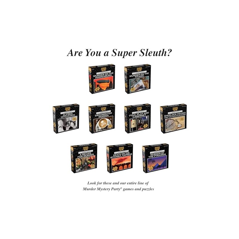 Classic Mystery Jigsaw Puzzle - Alfred Hitchcock, Black