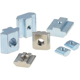 30Pcs 2020 Series T Slot Sliding Nuts Hammer Nut Block Square Nuts M5 T Nuts Tee for Aluminum Extrusion with Profile 2020 Sereis Slot 6mm，for CNC Router Build Rail 3D Printer (M5)