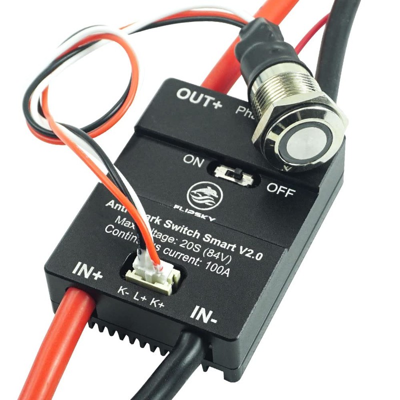 Flipsky Anti Spark Switch Smart Enhanced Come with 16mm LED