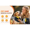 Upgrade Pet Hair Remover Gloves, Reusable Cat Dog Grooming Gloves