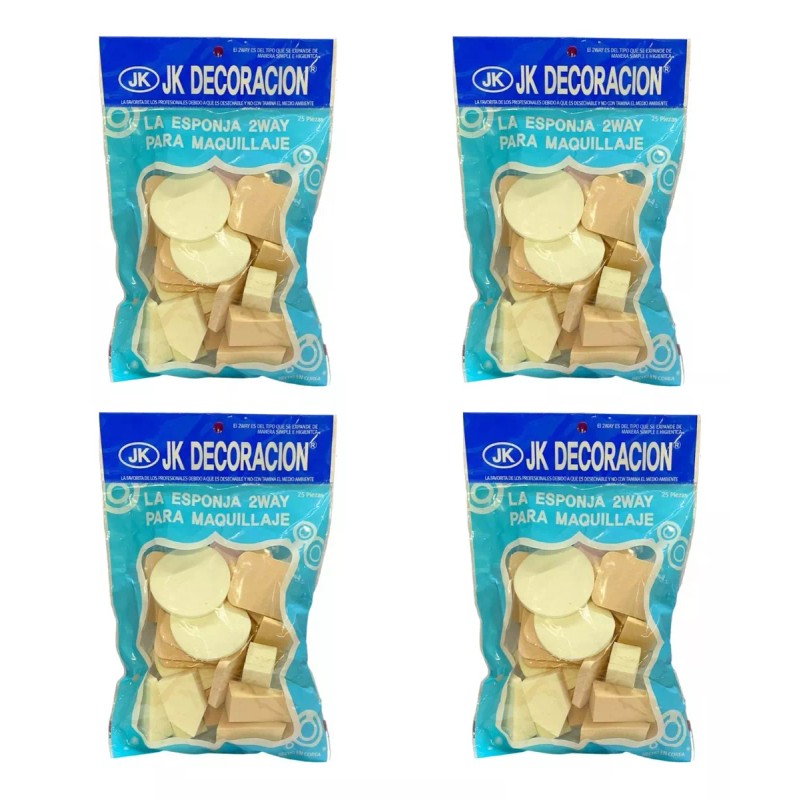 JK 100 Esponjas Quesitos Para Maquillaje Diferentes Formas