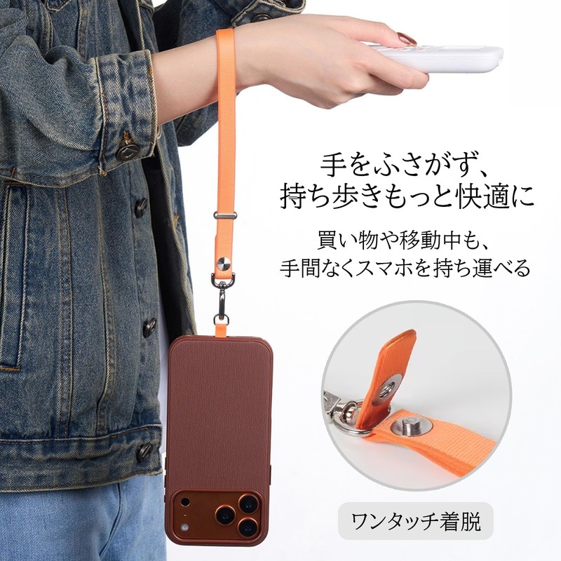 Smart Goods sc081 Smartphone Strap, Hand Strap, Short, Wrist, Fall