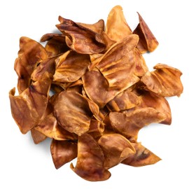 Pig Ears for Dogs Made in USA (30 Pack) Pork Ear Dog Chews Long Lasting | Natural Pigs Ears Dog Treats for Aggressive Chewers | Great for Small & Large Dogs | No Rawhide, Additives or Preservatives