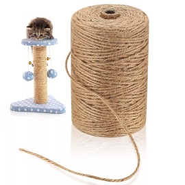 Fulushouxi 3mm Jute Rope 656 Feet/200 m Jute Twine Natural Hemp Rope Heavy DutyJute Sisa...