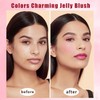 4 Pcs Milk Jelly Blush Stick, Long Lasting 3 in