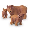 Terra by Battat – Realistic Brown Bear Family Set –