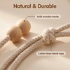 CavspkArt 4Pcs Curtain Tiebacks, Adjustable Rope Tie Backs for Curtains