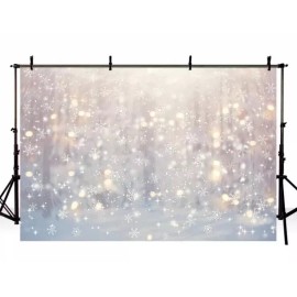 Unbranded MEHOFOND 10x7ft Winter Wonderland Backdrop Glitter Bokeh Snowflake