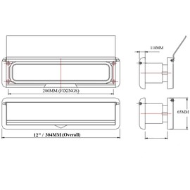 Haven Heritage ® 12" 300mm Letterbox with Letterbox Draft excluder Internal Designed for Wooden Doors. (Chrome)