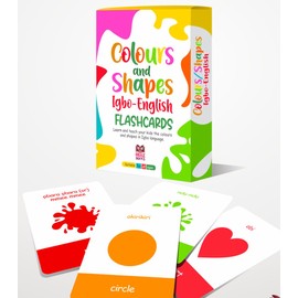 Igbo-English Colours and Shapes Flashcards, Educational Language Learning Cards, Bilingual Teaching Resource, Language Teaching Aid, Cultural Learning, Learn Colours and Shapes in Igbo & English