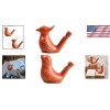 Handcrafted Clay Bird Water Whistles - 2 Unique Styles for