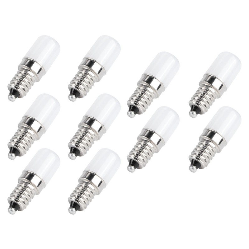 10Pcs 1.5W LED Candle Light Bulb Screw Socket Bulb Lamp