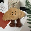 YCWSSB Plush Pretzel Keyring, Cute Cuddly Key Chain for Women