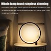 25CM Circular LED Bedroom Table Lamp Dimmable Round Decorative Night