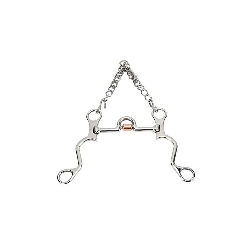 Pelham Horse bit, bocado de Cobre de Acero Inoxidable para