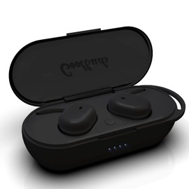 Coolbuds TruFit Wireless Bluetooth 5.3 Earbuds with Charging Case – Ergonomic Design in-Ear Buds – Sweat Resistant, Built-in Mic – Great for Exercise, Travel, Work (Black)