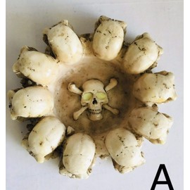 Ashtray Skull Eye Glow In The Dark (one Single pc) Model (A)