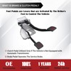 TQPONLY Brake Clutch Pedal Bracket Assembly Mounted Bushings Compatible with