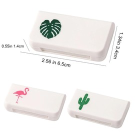 3 Pack Daily Pill Organizer, 3 Compartments Portable Pill Case Travel Pill Organizer,Pill Box for Purse Pocket to Hold Vitamins,Cod Liver Oil,Supplements and Medication