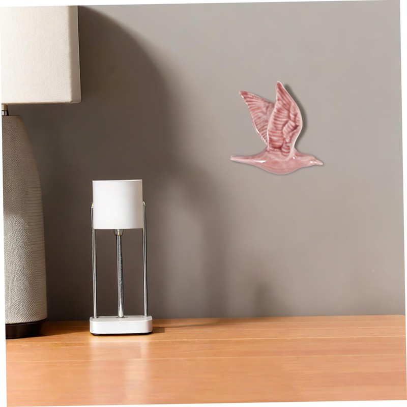 ABOOFAN Ceramic Bird Wall Hanging Ornament Decorative Art for Living