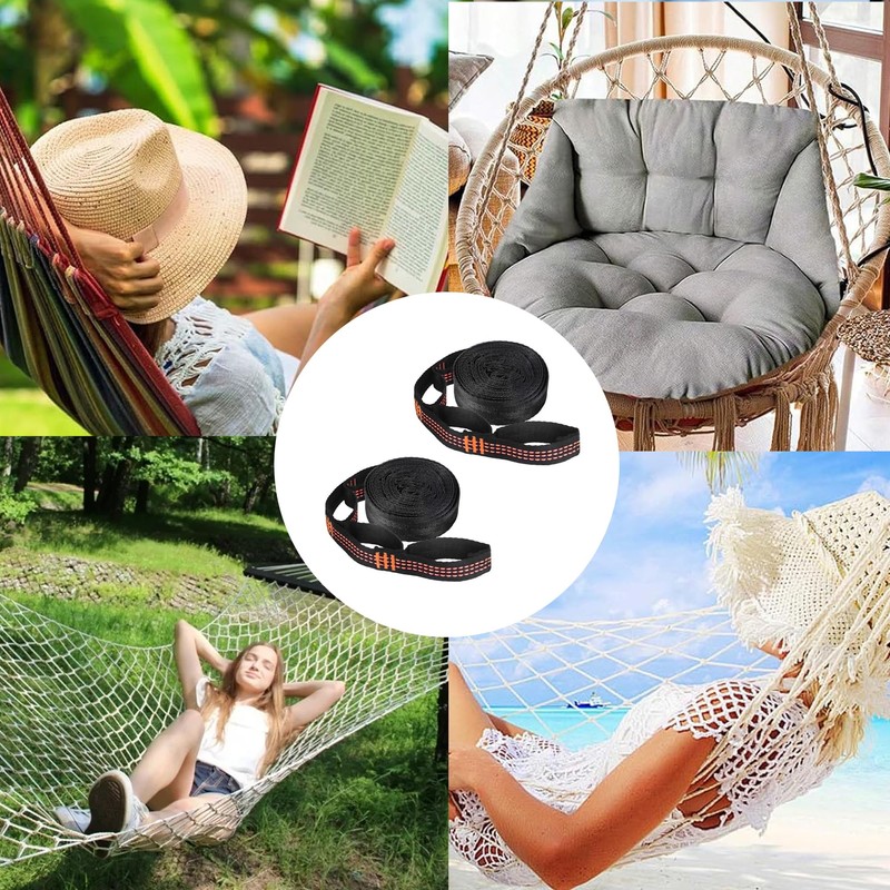 Pack of 2 Hammock Attachments, 3 m x 2.5 cm,