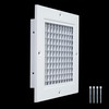 Fits 8x16 and 16x8 Duct Opening | Aluminum Eggcrate Return