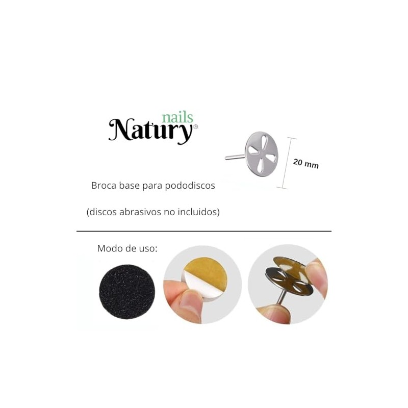 Natury Nails 20 mm Base Drill Bit and 4 Slots