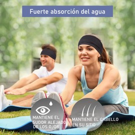 NELAPARO Cinta Deportiva para la Cabeza, Diadema para Mujeres y Hombres, Elástica Suave Que Absorbe el Sudor, Adecuada Deportes de Yoga Corriendo