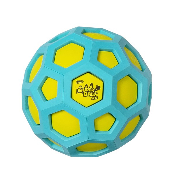 Wham-O Pets SuperBall Geo Squeak l - 4-Inch Soccer-Shaped Dog
