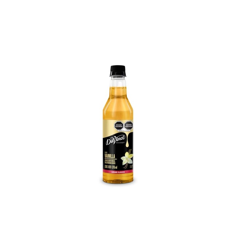 DaVinci Gourmet Jarabe Sabor Vainilla 375 ml para Café y