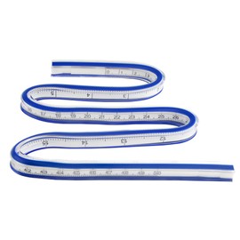 XINMEIWEN 20Inch Ruler Flexible Curve Template Double Side Ruler for Engineering Drawing Garment Design Sewing