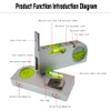 Solid aluminum alloy small level ruler tilt angle measurement portable