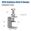 Cobenga 4 Pcs Small 304 Stainless Steel C Clamp Tiger