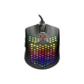 Nextep Mouse Gamer Dragon XT USB 6400 dpi, Ultraligero RGB, 6 Botones SILENCIOSOS