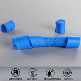 Soft 'N Style Soft 'N Style Disposable Tourniquet 1" x 18" Latex-Free - Blue - Pack of 10