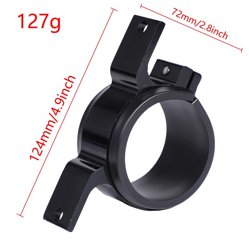 Fuworance 60mm Fuel Pump Mounting Bracket Aluminum Car Fuel Pump