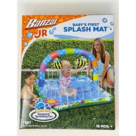 Banzai NEW Banzai Jr Baby's First Splash Mat 18 months 40 in x 40 in Backyard Sprinkler