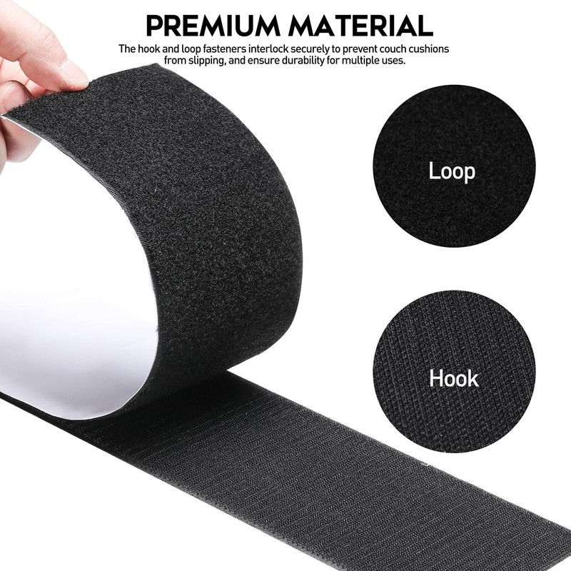 MAXECHO 4.4 Inches x 7 Feet Strong Sticky Back Heavy