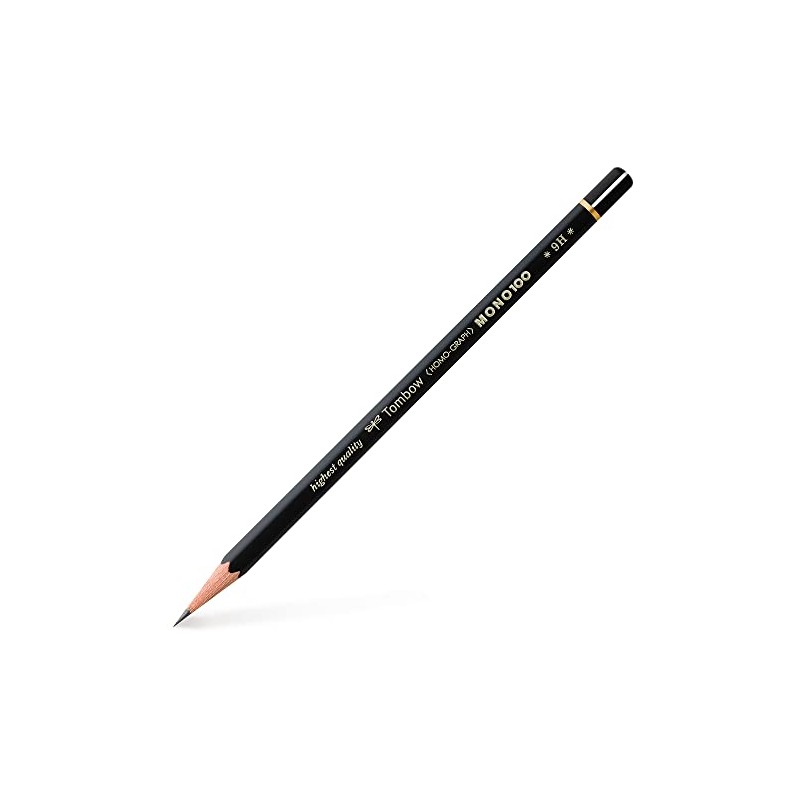 TOMBOW MONO-100-9H "Mono 100" Hexagonal Pencil 9H Hardness