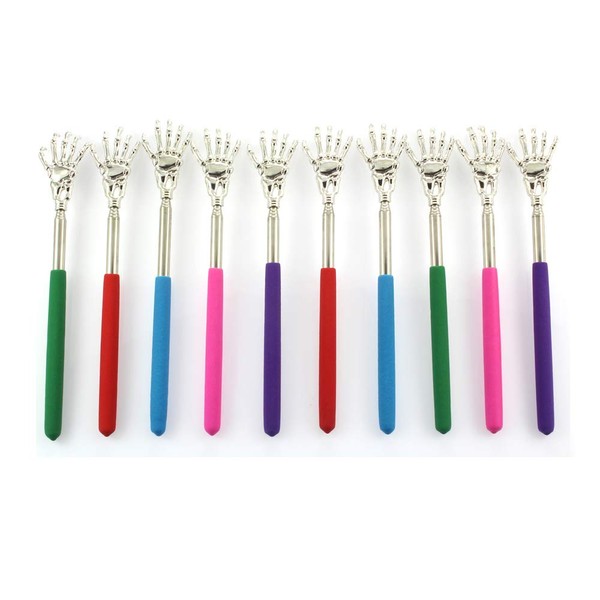 10 Pieces Skull Palm Telescopic Back Scratcher Hand Massager backslap