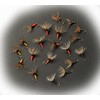 Nikko Tenkara Hook & Upside Down Hook Set (Red Body,