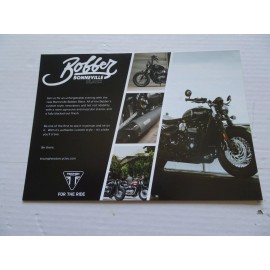 Triumph Motorcycles Bonneville Bobber Black Postcard